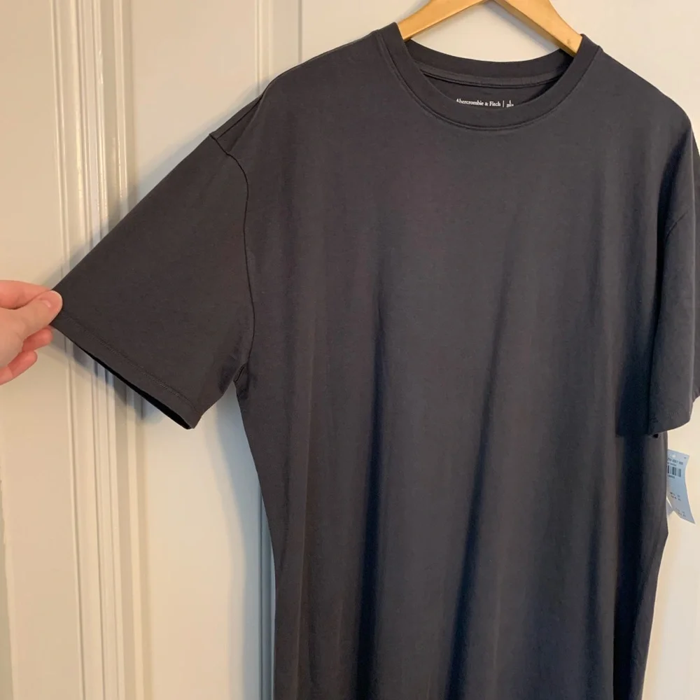 Abercrombie & Fitch T-Shirt Maxi Dress in Dark Gray